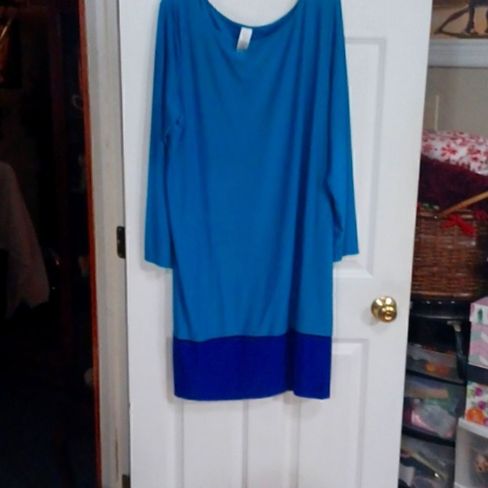 Blue/Dark Blue T shirt dress